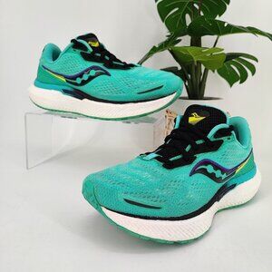 Saucony Women's Triumph 19 Mint Green Lace Up Running Sneakers Size 7.5 US